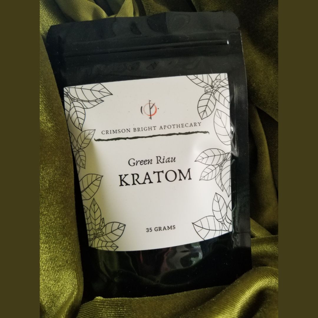 Kratom (Mitragyna Speciosa) - Green Riau - Crimson Bright Apothecary