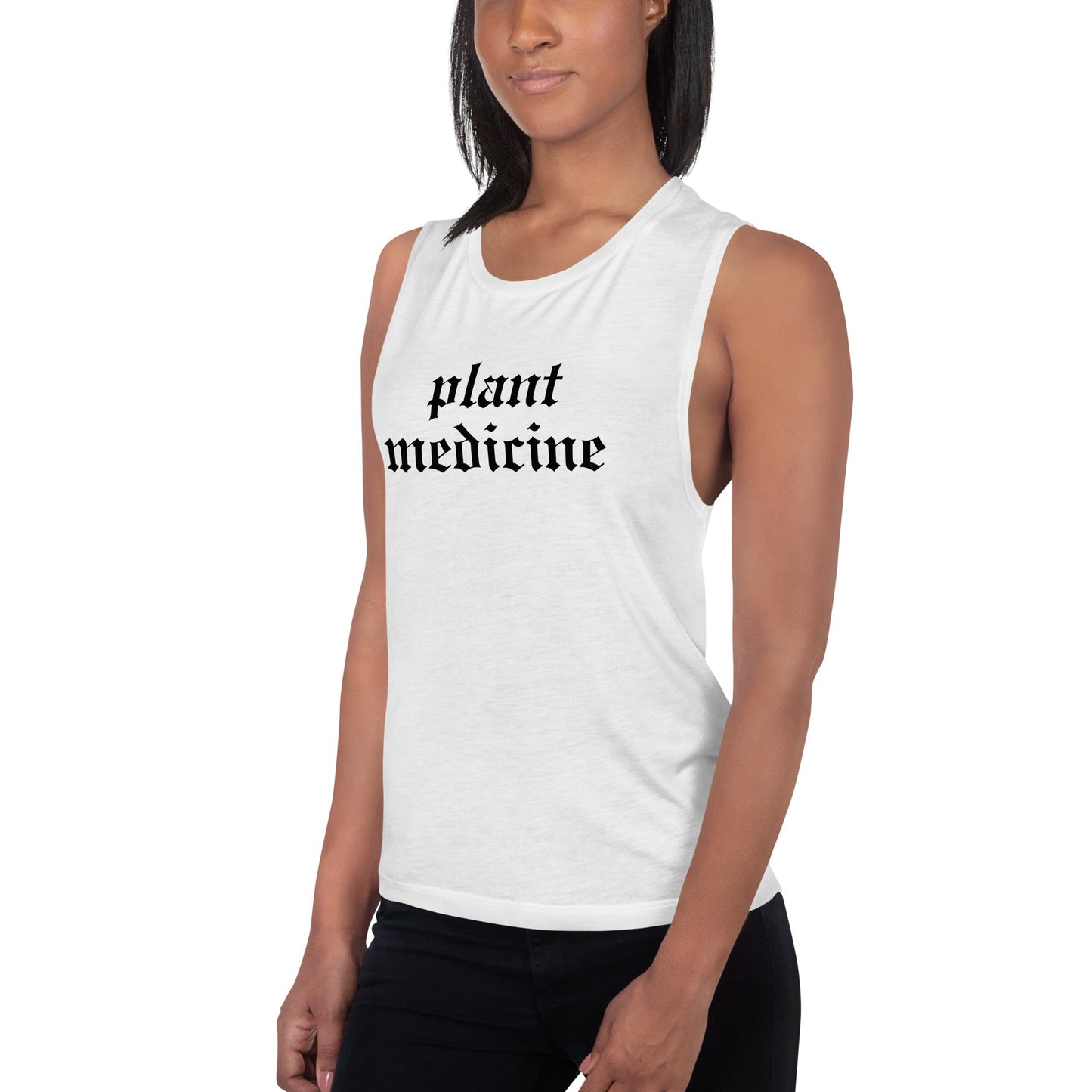 Plant Medicine - Ladies’ Muscle Tank - Crimson Bright Apothecary