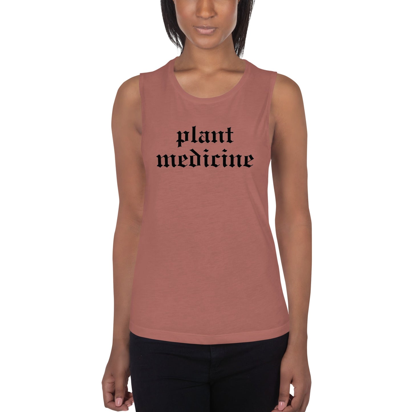 Plant Medicine - Ladies’ Muscle Tank - Crimson Bright Apothecary