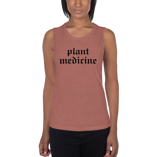 Plant Medicine - Ladies’ Muscle Tank - Crimson Bright Apothecary