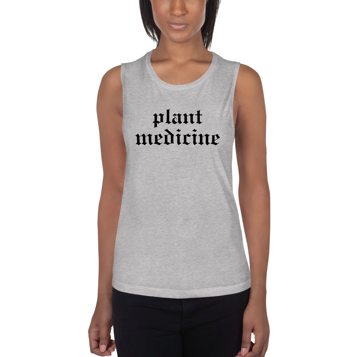 Plant Medicine - Ladies’ Muscle Tank - Crimson Bright Apothecary