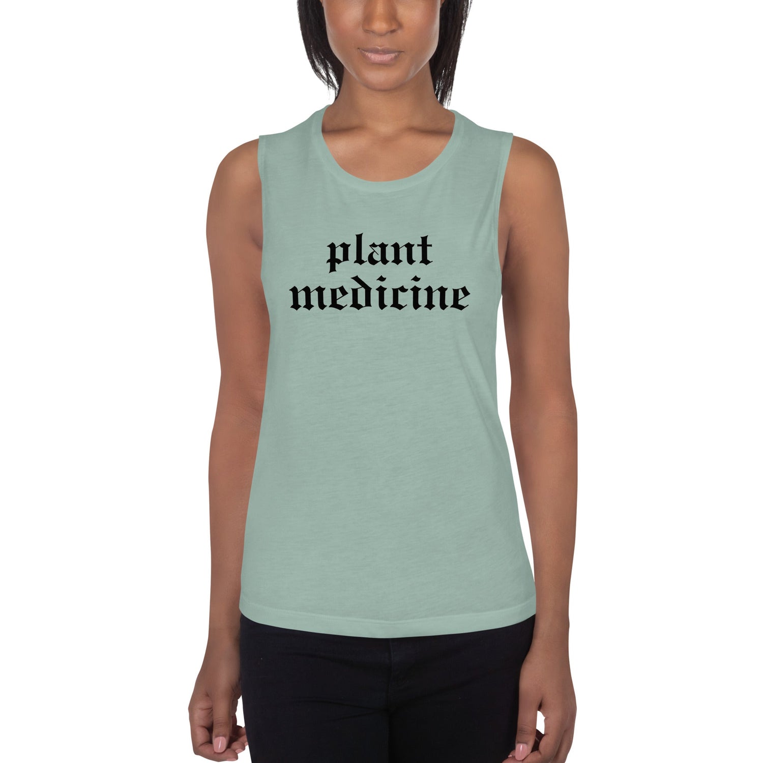 Plant Medicine - Ladies’ Muscle Tank - Crimson Bright Apothecary