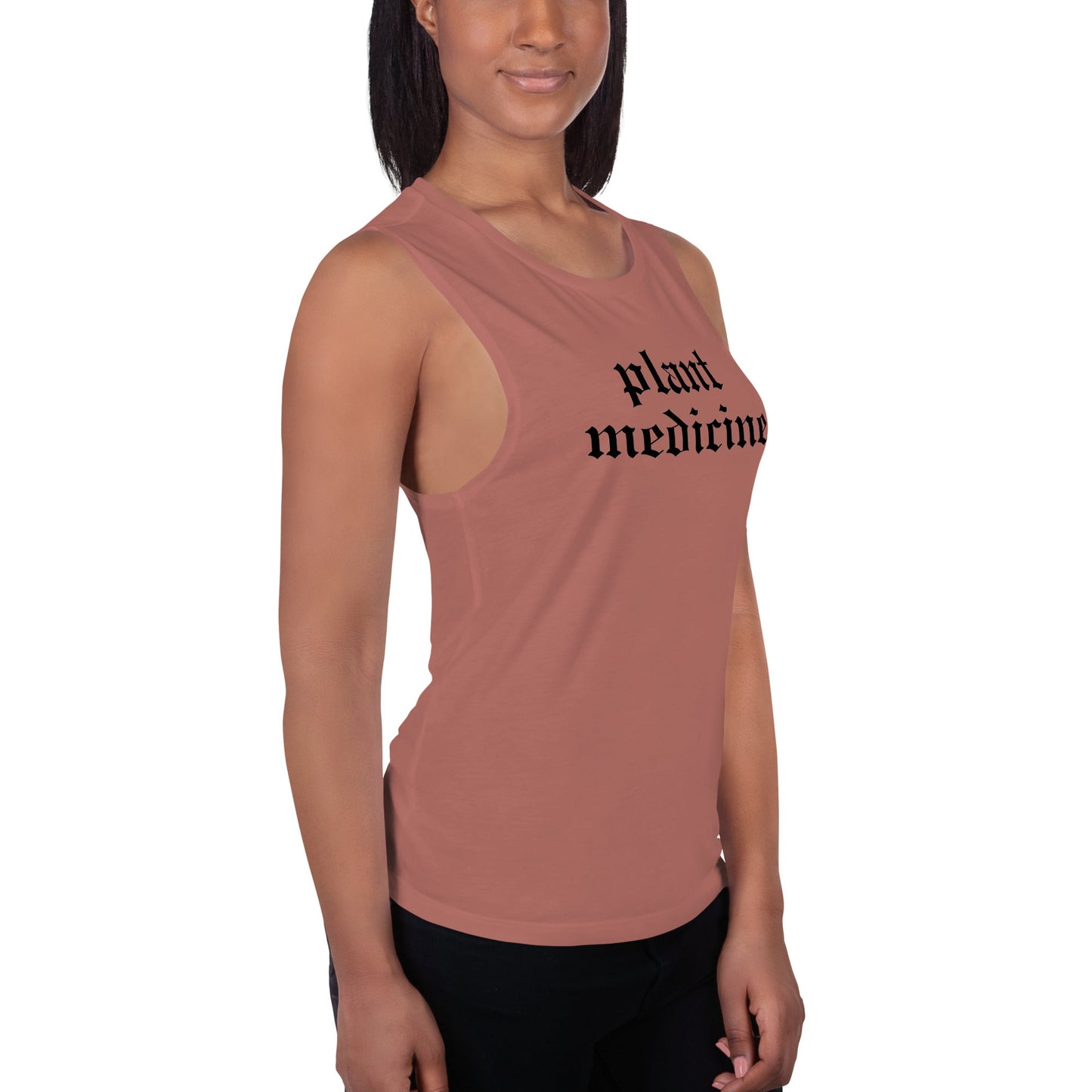 Plant Medicine - Ladies’ Muscle Tank - Crimson Bright Apothecary