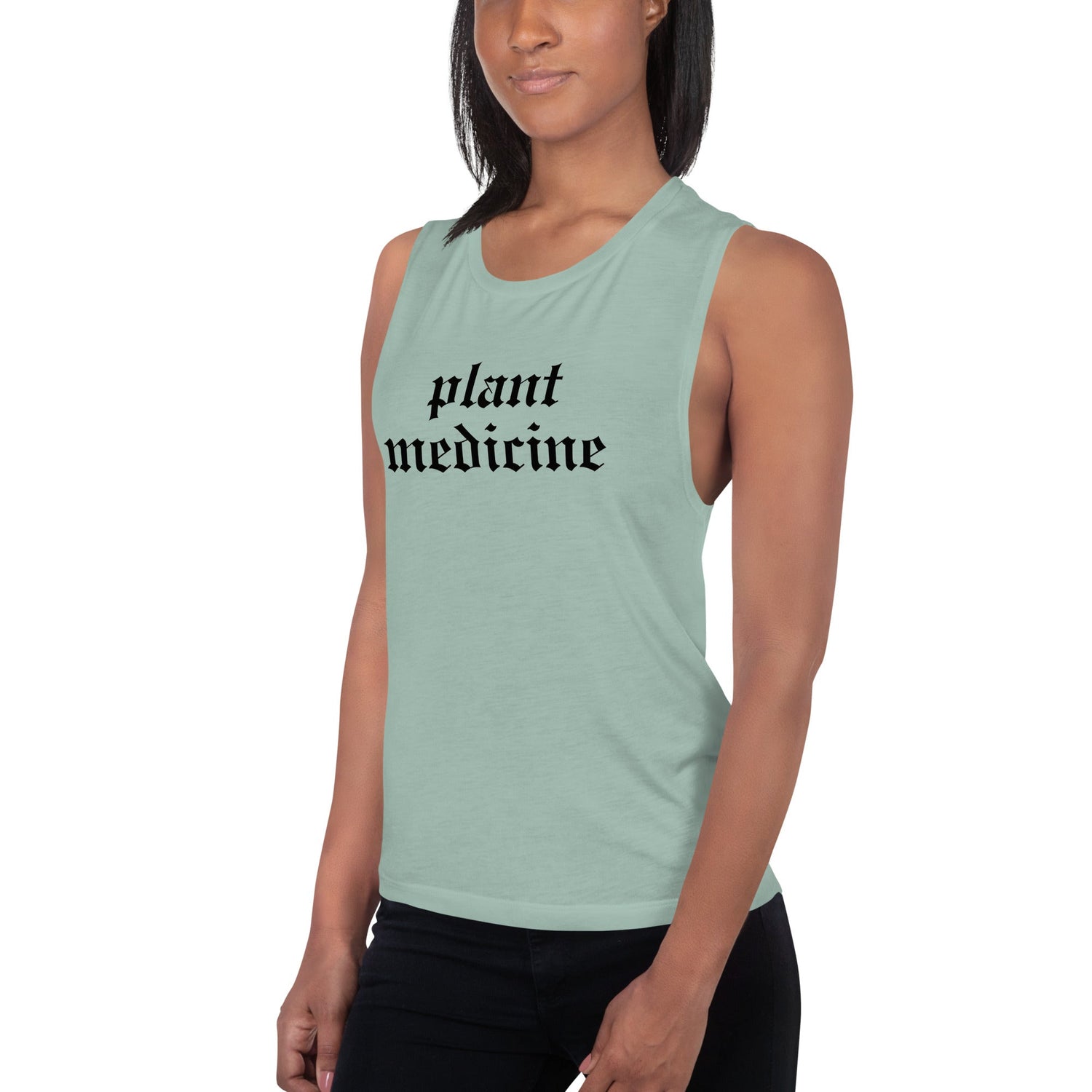 Plant Medicine - Ladies’ Muscle Tank - Crimson Bright Apothecary