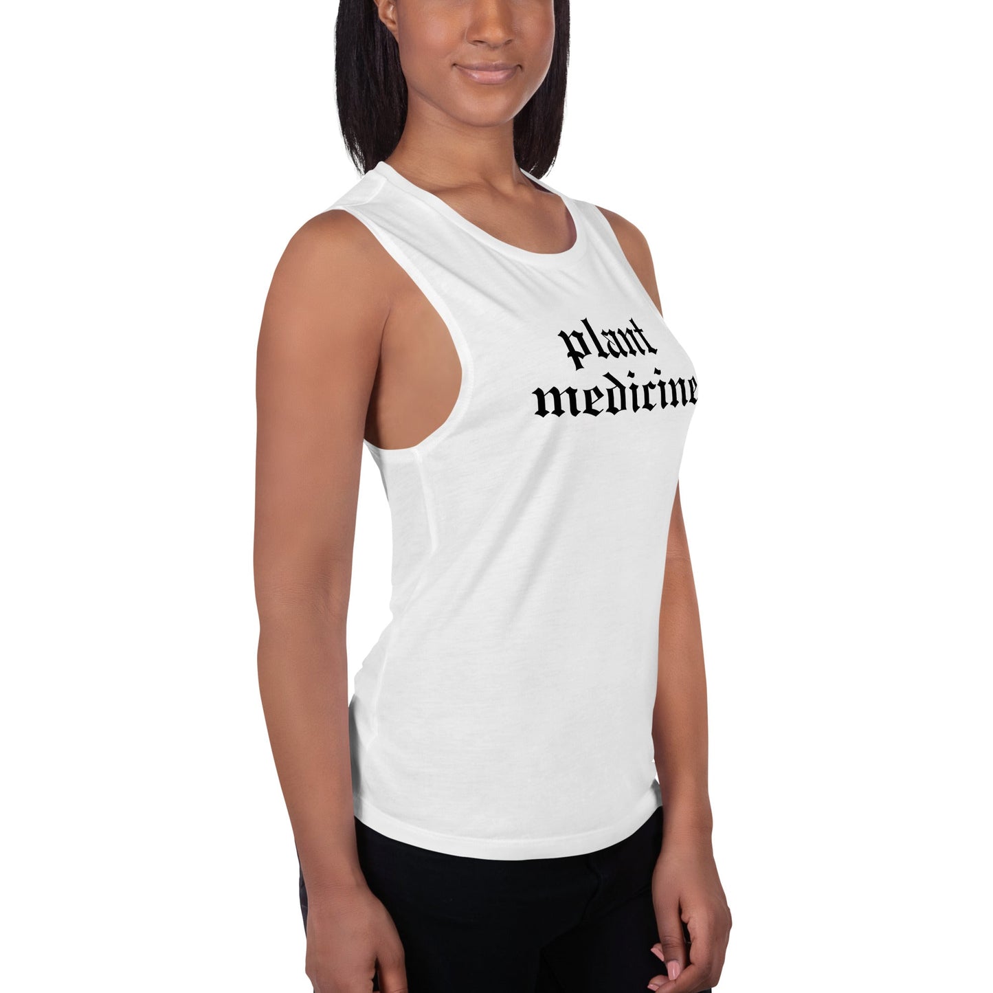 Plant Medicine - Ladies’ Muscle Tank - Crimson Bright Apothecary