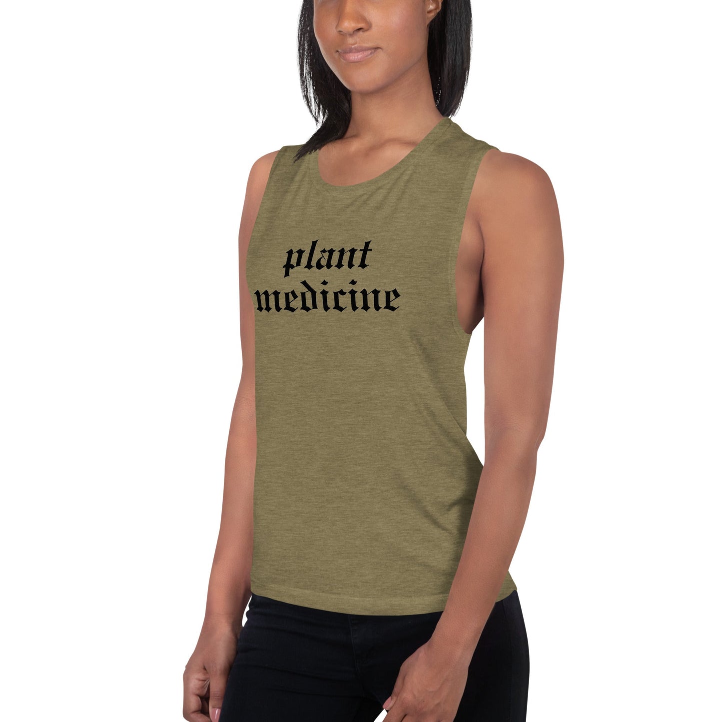 Plant Medicine - Ladies’ Muscle Tank - Crimson Bright Apothecary