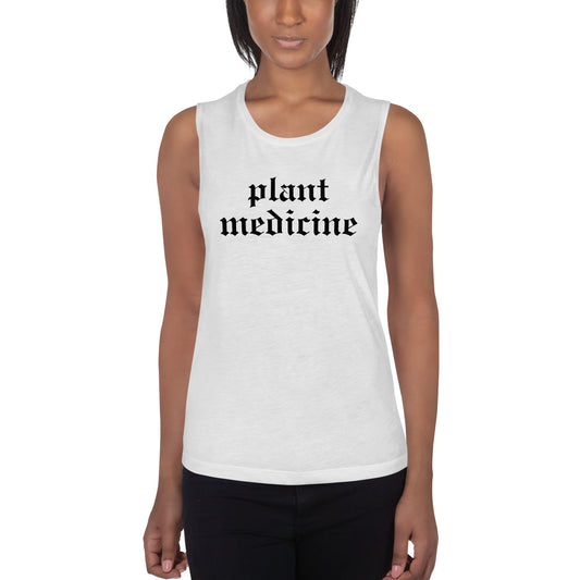 Plant Medicine - Ladies’ Muscle Tank - Crimson Bright Apothecary