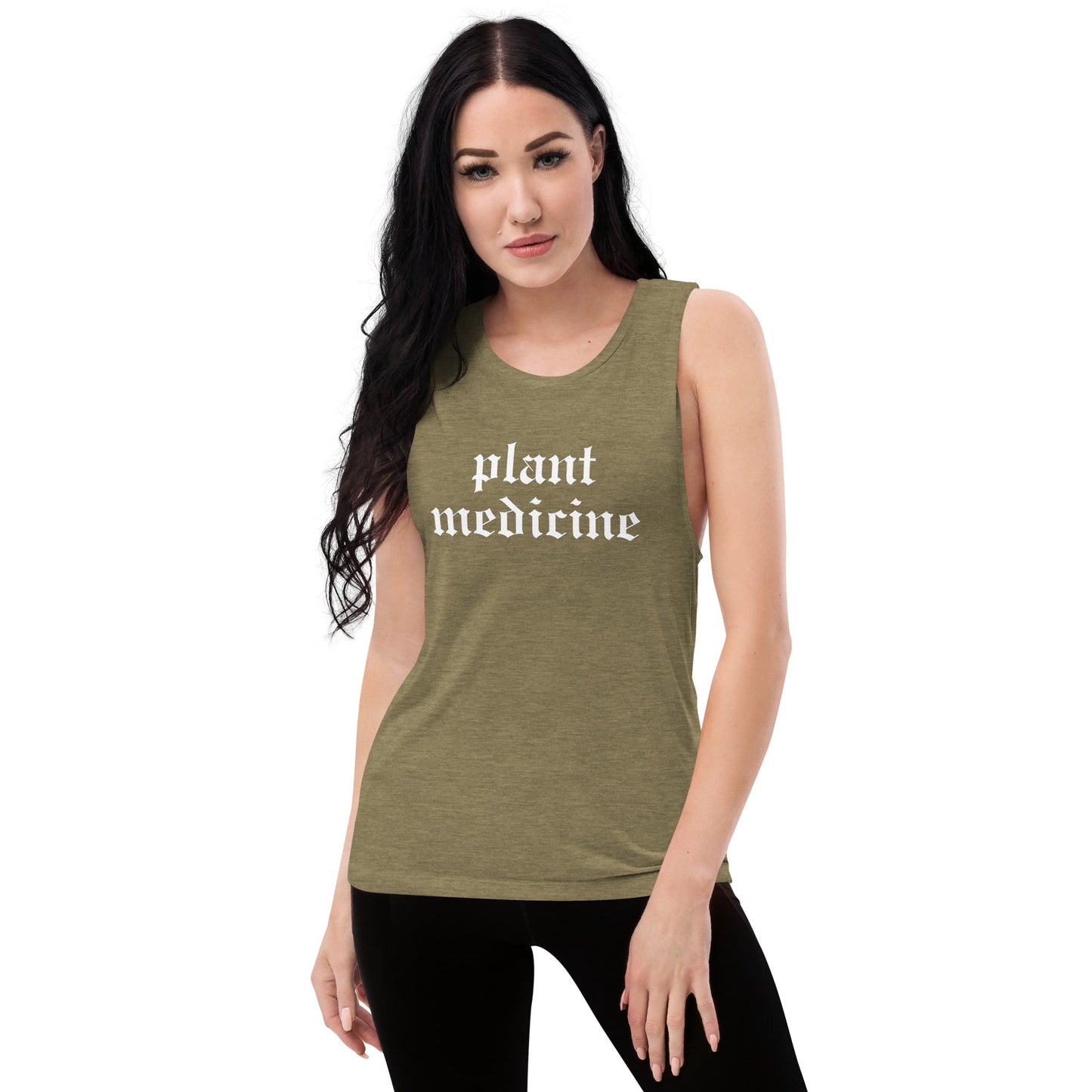 Plant Medicine - Ladies’ Muscle Tank - Crimson Bright Apothecary