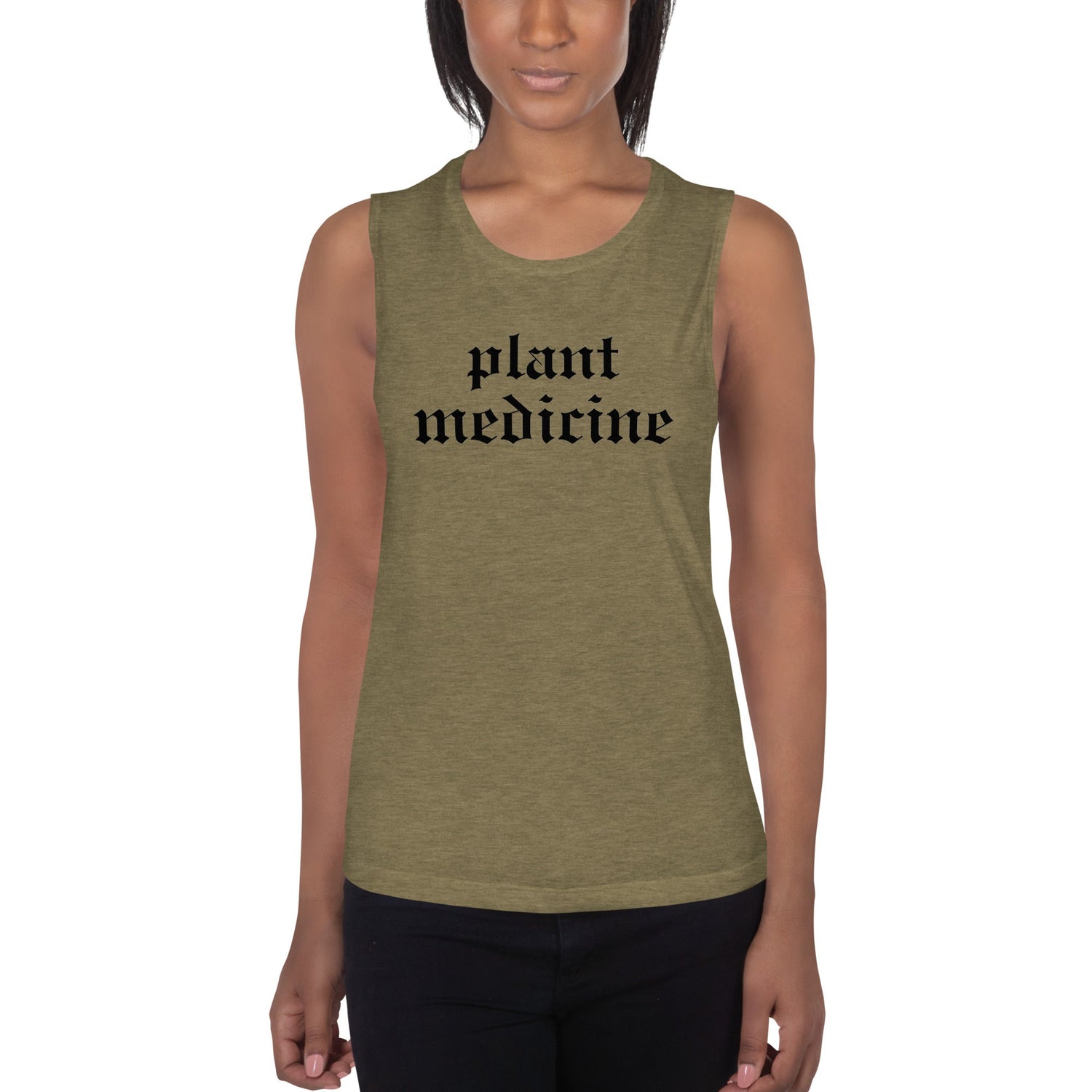 Plant Medicine - Ladies’ Muscle Tank - Crimson Bright Apothecary