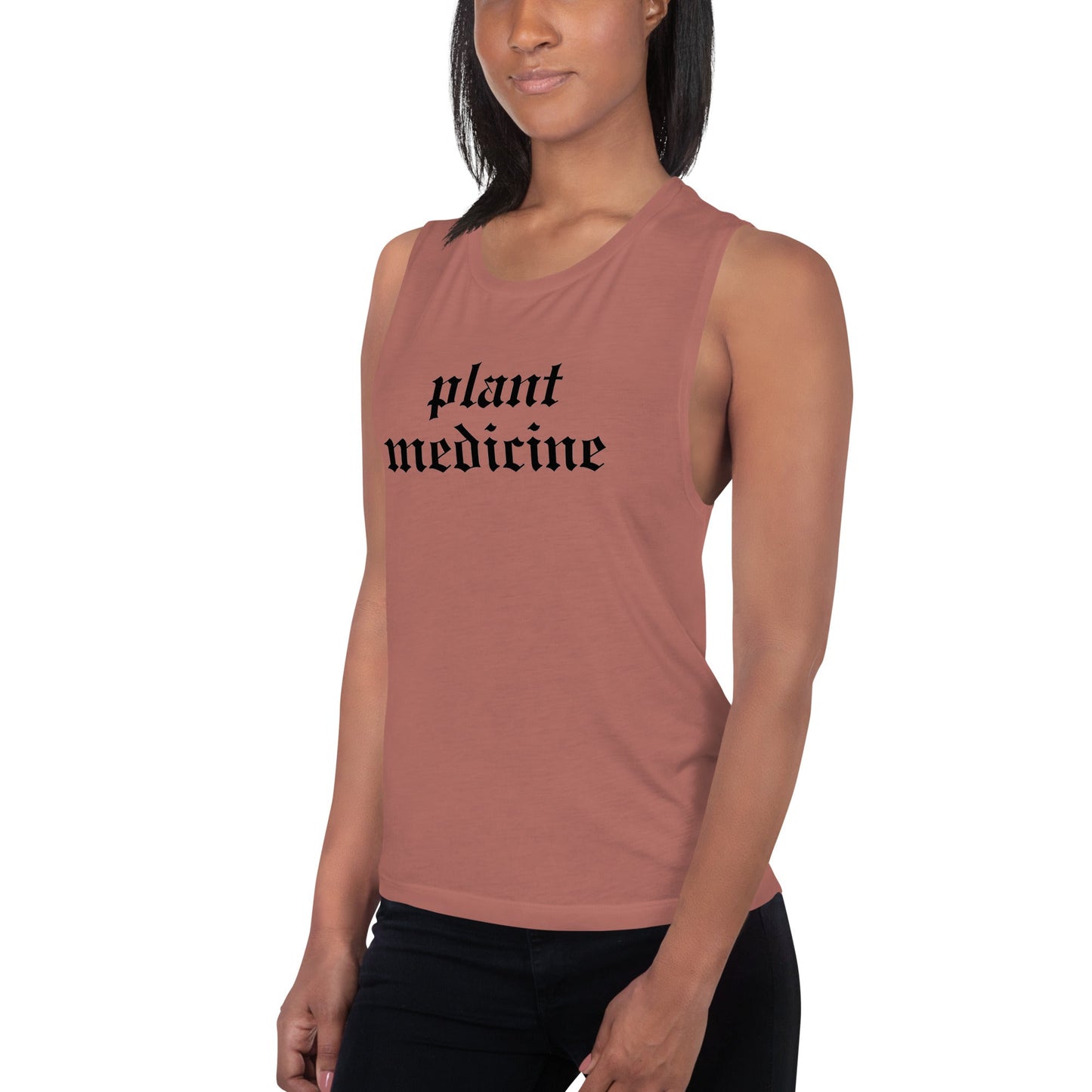 Plant Medicine - Ladies’ Muscle Tank - Crimson Bright Apothecary