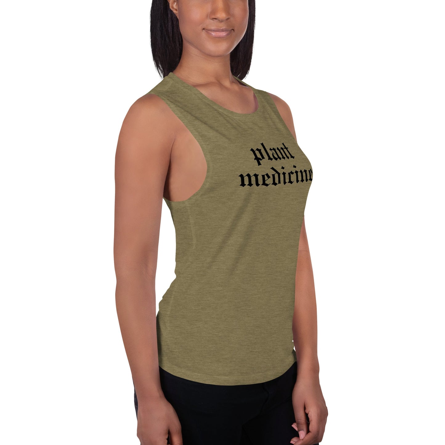 Plant Medicine - Ladies’ Muscle Tank - Crimson Bright Apothecary