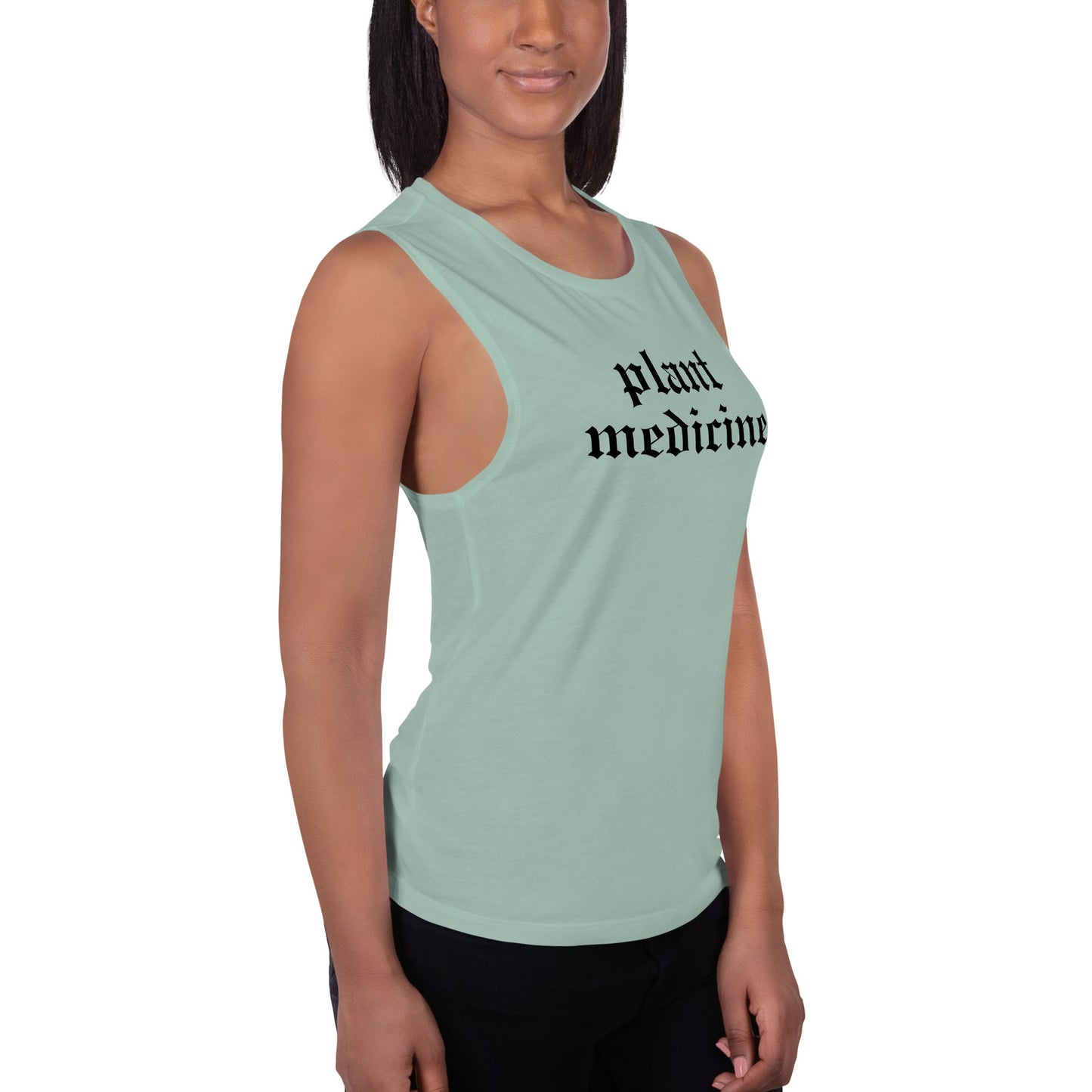 Plant Medicine - Ladies’ Muscle Tank - Crimson Bright Apothecary