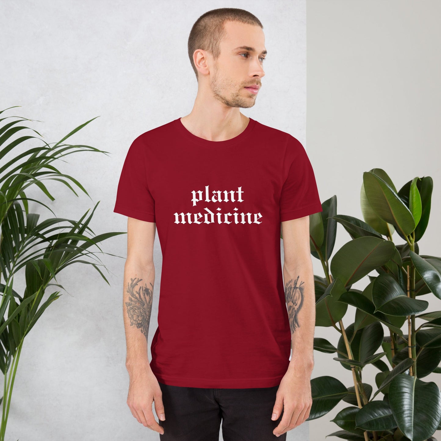 Plant Medicine - Unisex t-shirt - Crimson Bright Apothecary