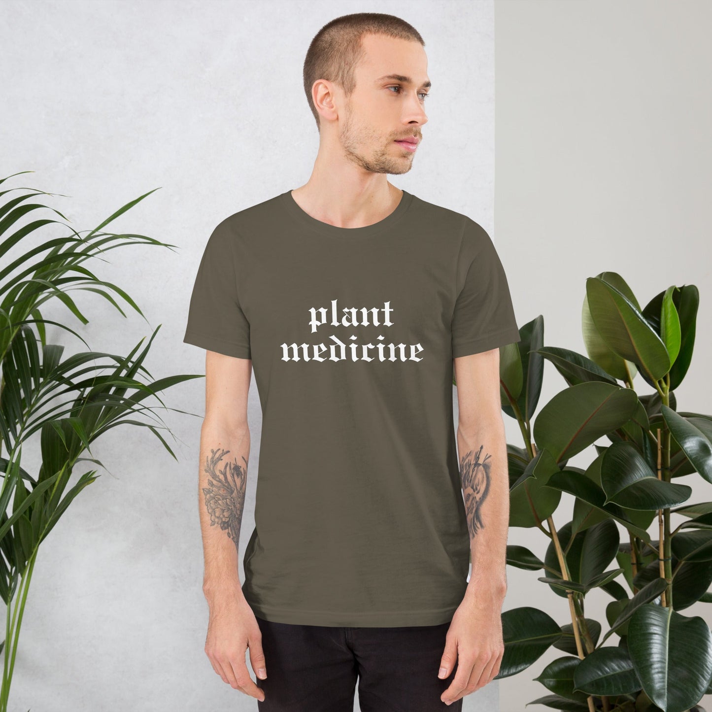 Plant Medicine - Unisex t-shirt - Crimson Bright Apothecary