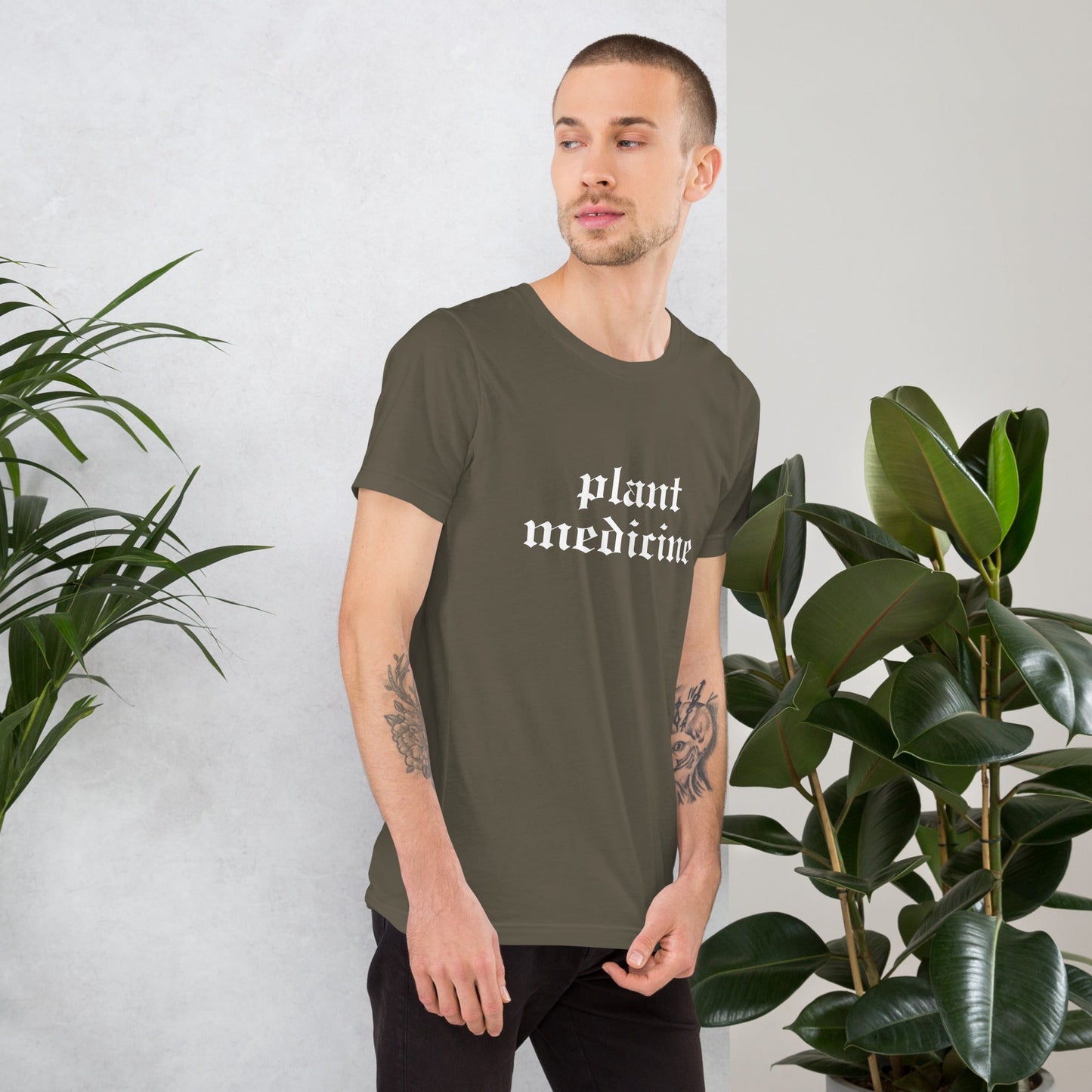 Plant Medicine - Unisex t-shirt - Crimson Bright Apothecary